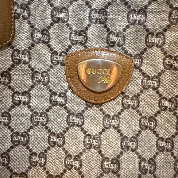 Gucci GG Plus Tote Sherry Line Vintage Beige COA - Picture 2 of 8